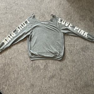 PINK off the shoulder sweater size small